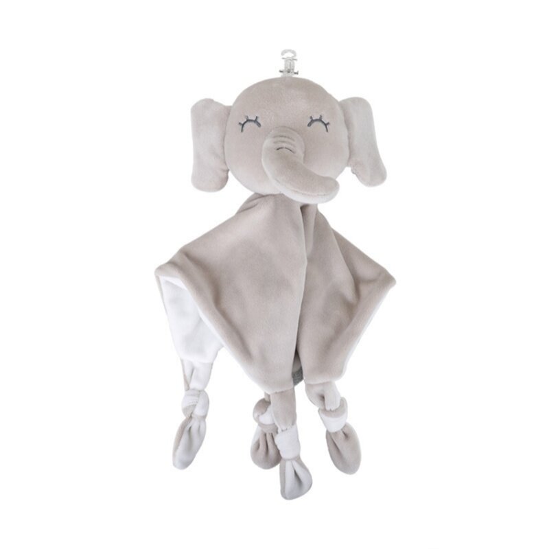 Baby Animal Bunny Appease Towel Soft Stuffed Baby Comforter Sleeping Toy Custom Embroidered Logo Shower Gift