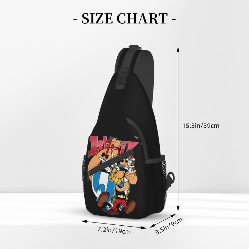 Asterix i Obelix torba ze sznurkiem torba Crossbody na klatkę piersiową plecak na ramię podróżnej małe plecaki turystyczne modnej torby