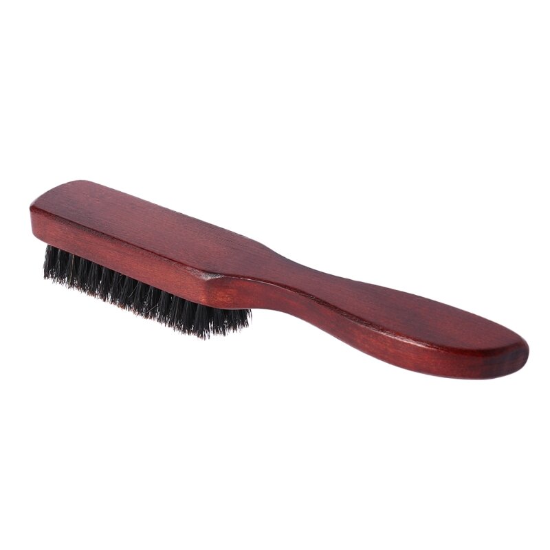Щетка для волос с деревянной ручкой, щетина кабана, расческа для бороды, распутывание, выпрямление