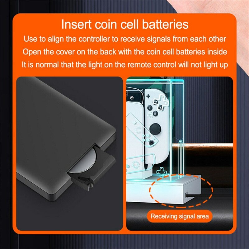 YLW RGB Base Clear Dust Cover para Nintendo Switch Oled Proteção Capa Protetora Manga Acrílica Display Shell Acessórios Do Jogo