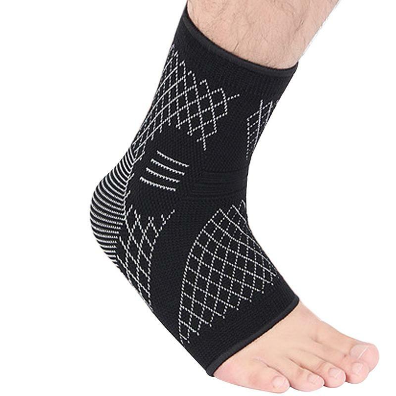Manga de compressão do tornozelo para correr, apoio do arco, entorse articular, mangas elásticas do protetor do tornozelo, 1pc