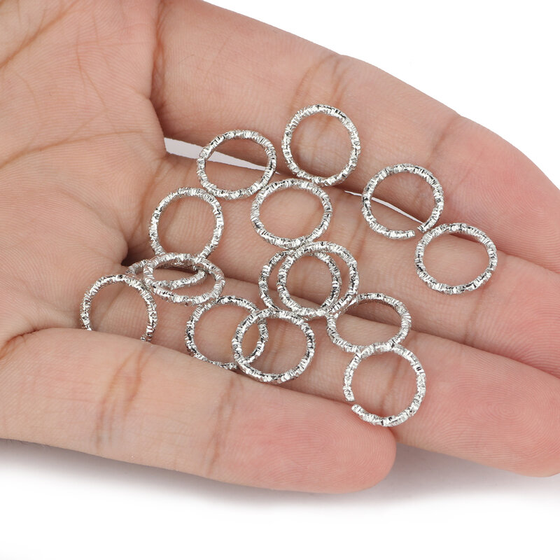 Круглые соединительные кольца из сплава, незамкнутые соединительные кольца, соединители для бижутерии «сделай сам», фурнитура для поделок, 50 шт./упаковка, 12 мм