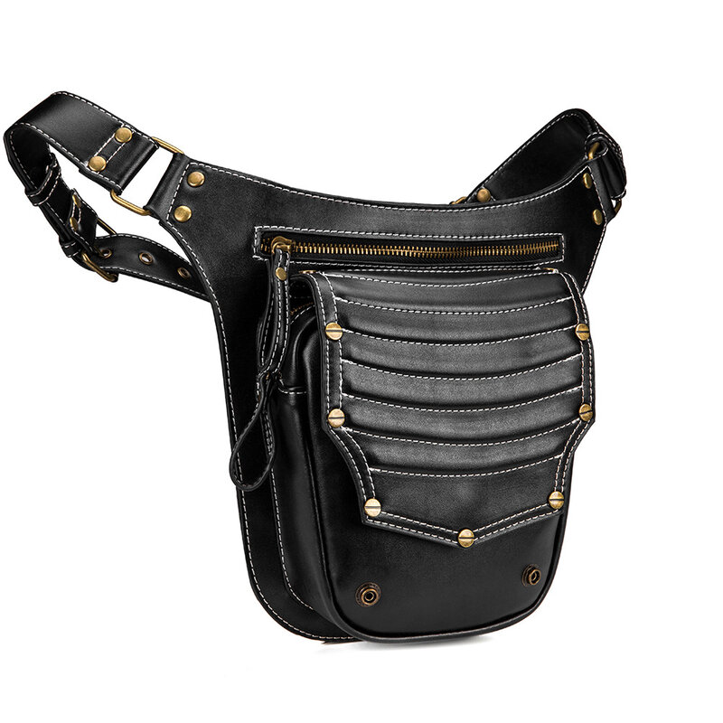 Женская уличная сумка в стиле панк, трендовая сумка-мессенджер в стиле ретро, забавная поясная сумочка на плечо для мужчин