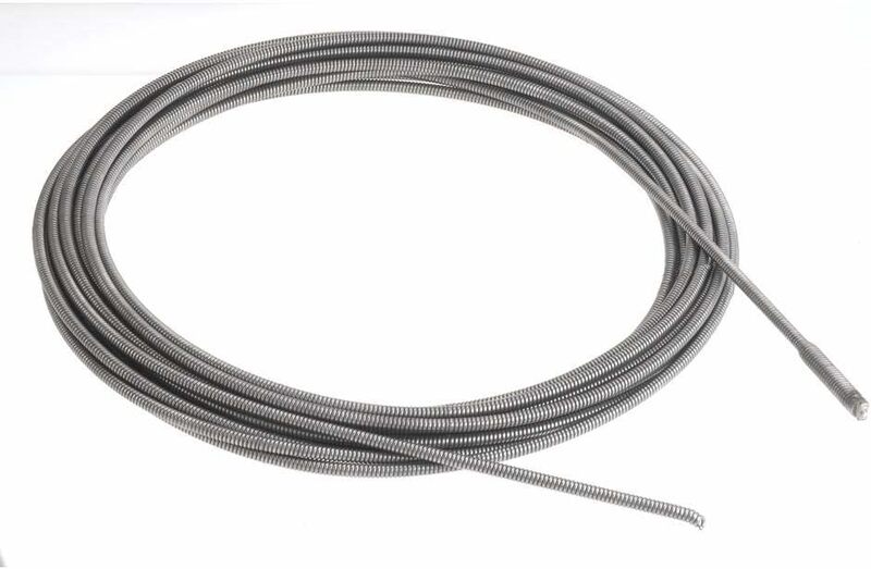 Cable de núcleo interno de 37847 C-32 para máquinas de tambor de K-3800 y K-375, Cable de limpieza de drenaje de 3/8 "x 75 ', color gris