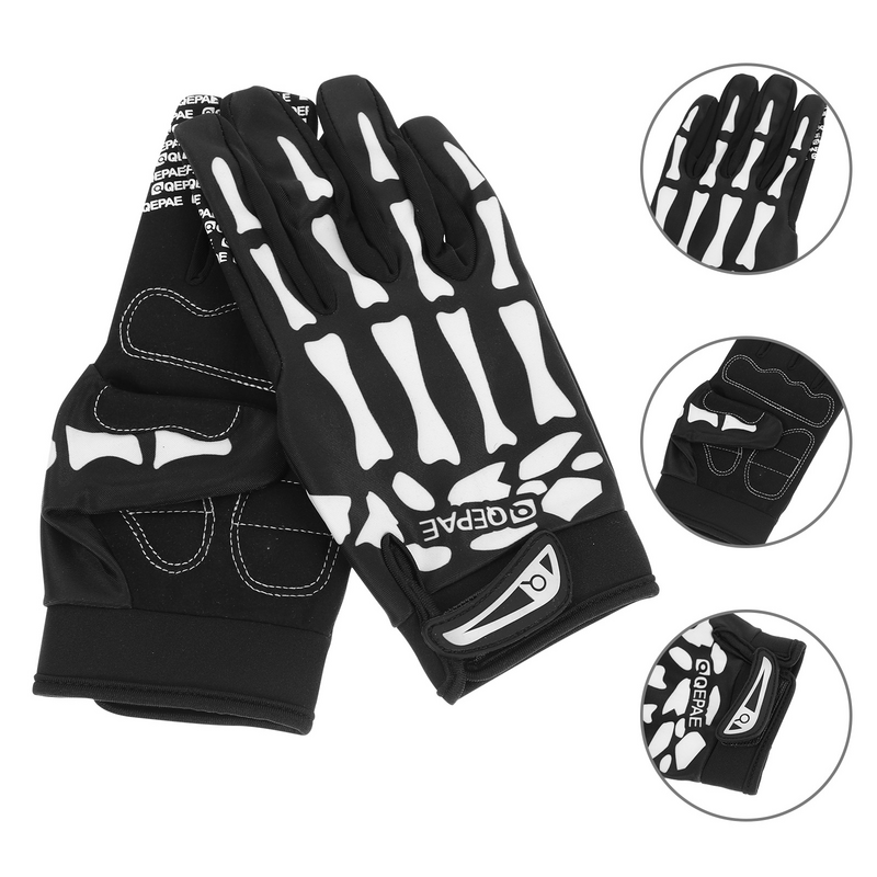 Glove Motorcycle Gloves Skull Paw Scary Adults Universal Finger Ridding Men and Women