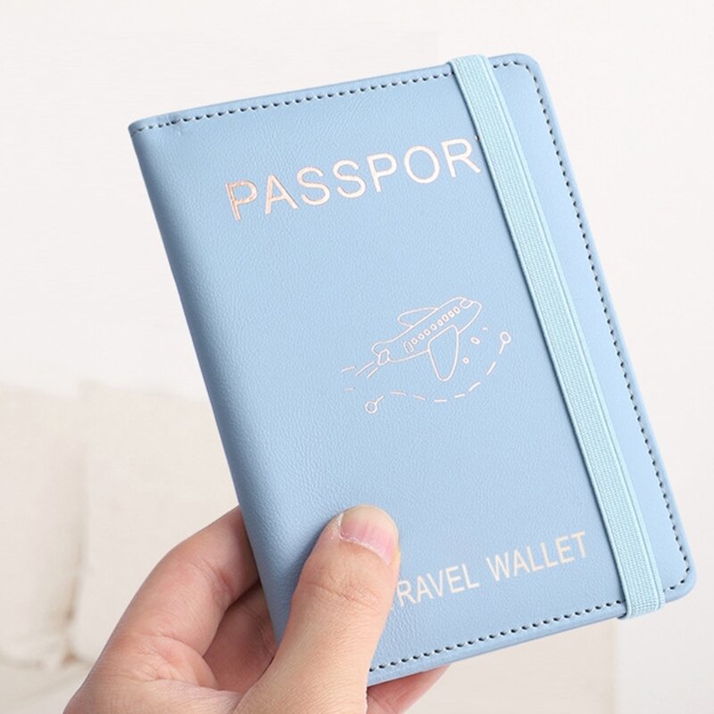 Стильный кошелек для паспорта с несколькими отделениями для карт, кошелек для мужчин и женщин, искусственная кожа, защитная обложка для паспорта