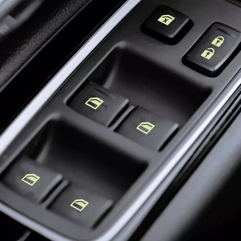 Автомобильная флуоресцентная светящаяся кнопка-наклейка, подъемник для дверей и окон, переключатель ночной безопасности, стильная наклейка, переключатели, декоративное реле
