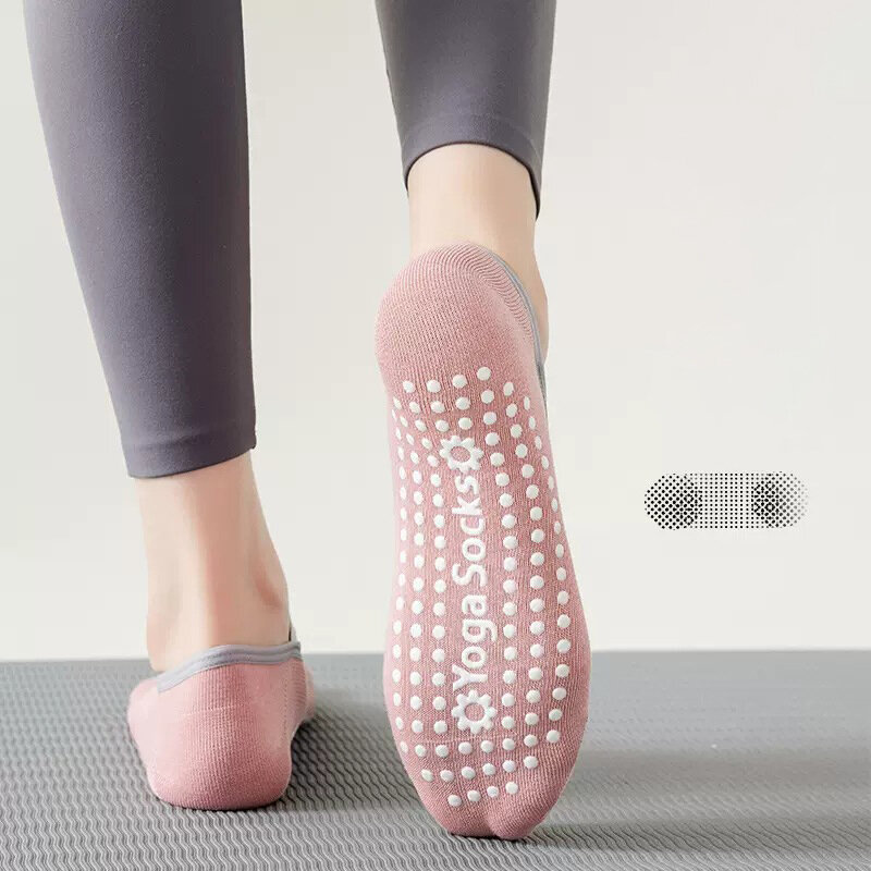 Yoga Socks Women Cotton Professional Non-slip Silicone Indoor Fitness Dance Beginners Pilates Sports Socks 2023