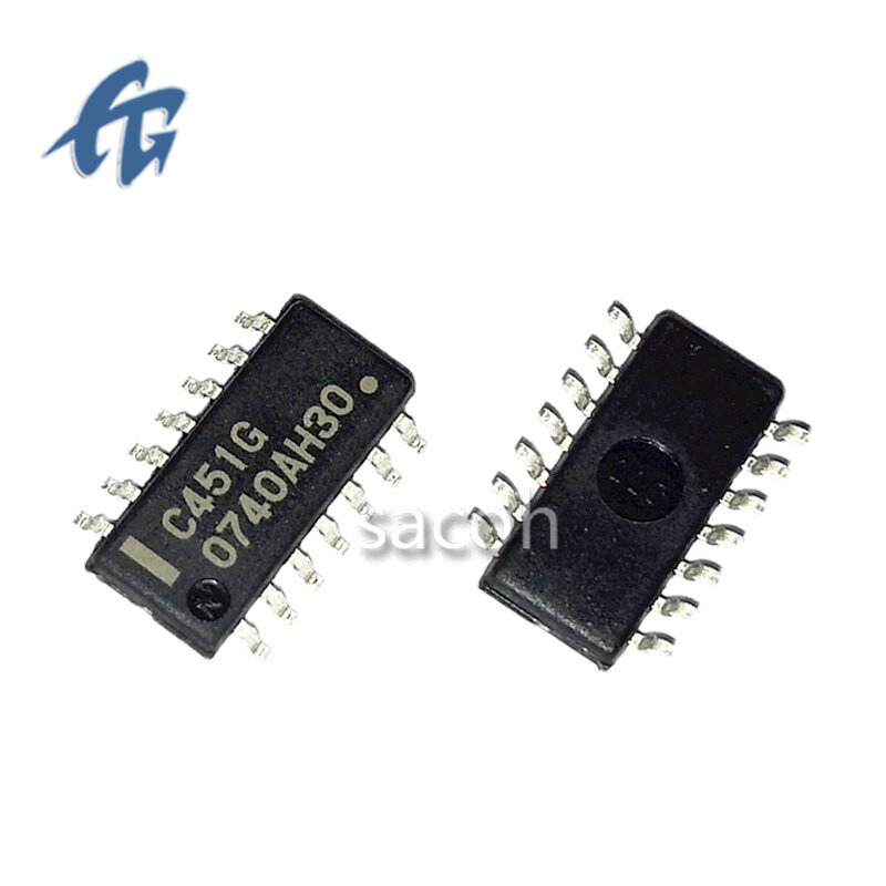 Quatro Chip IC Amplificador Integrado, Novo e Original, Chip IC, Boa Qualidade, C451G, UPC451G2, SOP14, 10Pcs