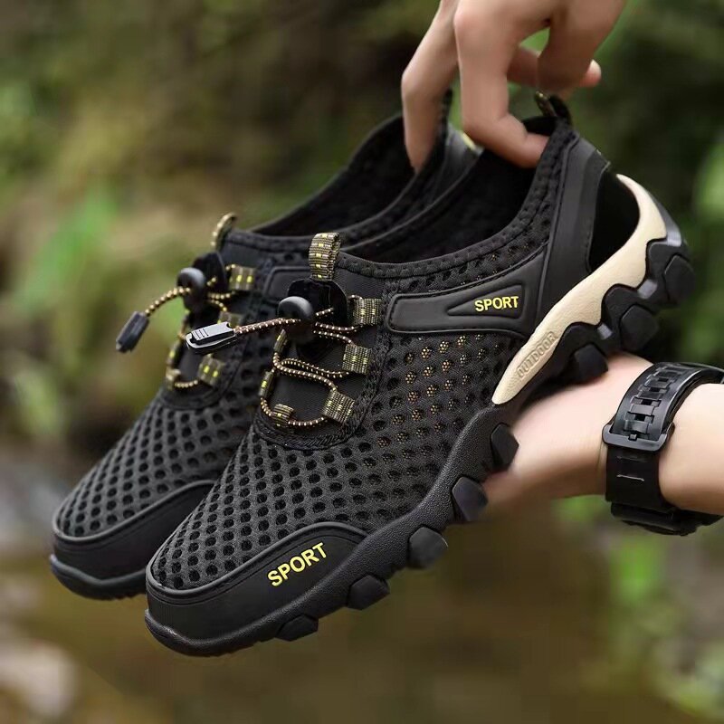 Men's Shoes 2024 New Sports Shoes Mesh Mesh Outdoor Mountaineering Shoes Comfortable Wear Free Versatile and Durable