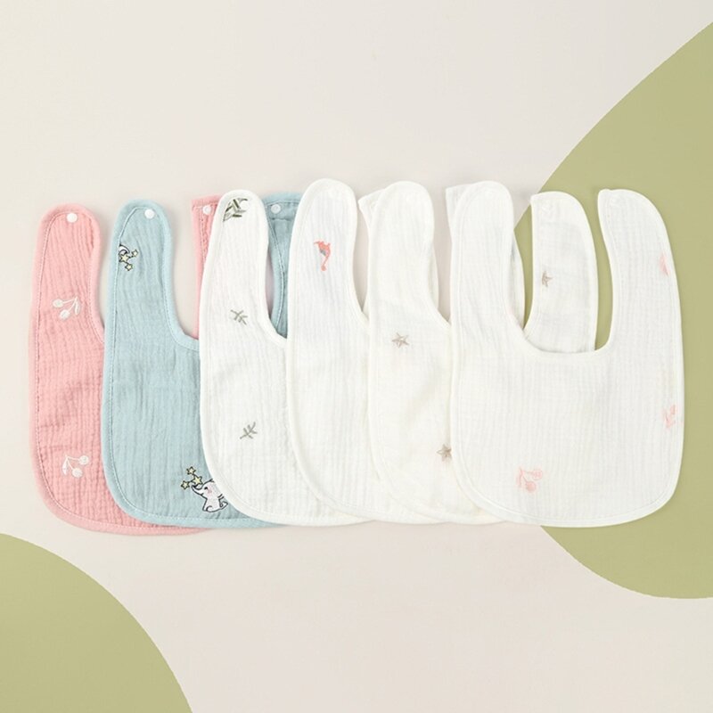 Toalha algodão para limpeza, babadores alimentação, lenço para recém-nascidos, pano mão macio formato toalhas