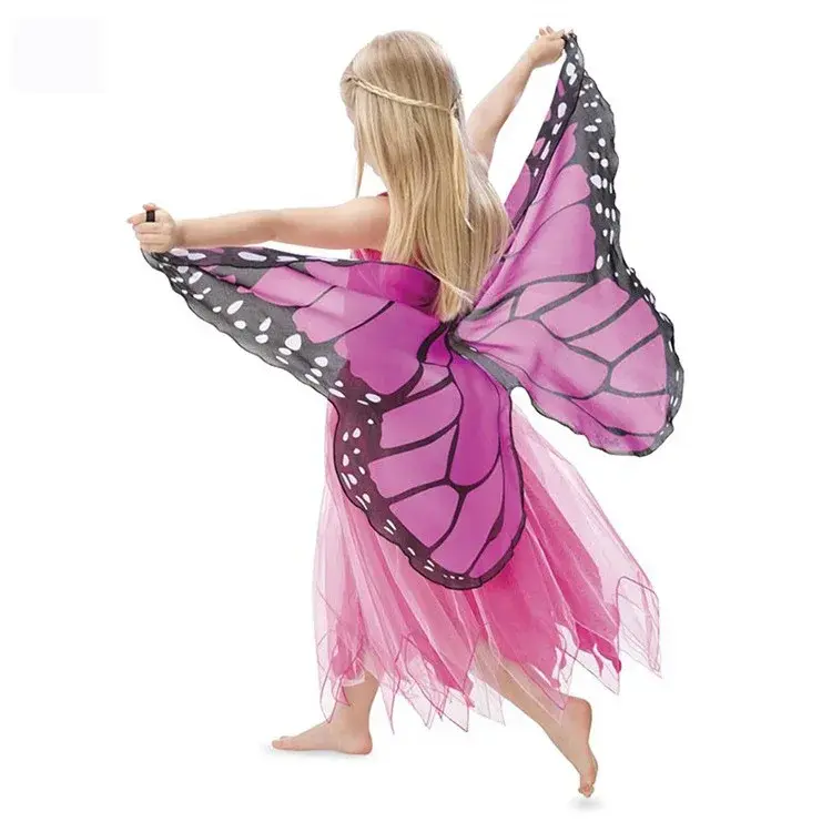 子供のための蝶の翼セット,プリンセスドレスの形,楽しい天使の翼,ケープ,プレイハウスのおもちゃ,ハロウィーンのドレスアップ,新しいコレクション