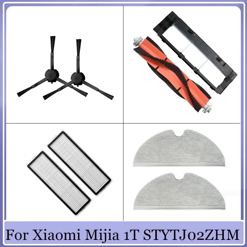 Accessories For Xiaomi Mijia 1T  STYTJ02ZHM MI Robot Vacuum Mop 2 Pro Plus Cleaner Parts Hepa Filter Main Side Brush Mop Parts