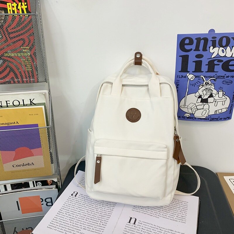 Холщовый Рюкзак для девушек и мальчиков, модная Ретро дорожная сумка для книг для колледжа и студентов, школьный портфель для мужчин и женщин, 2023