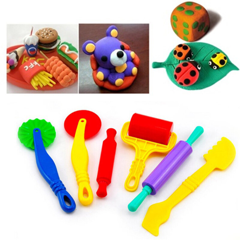 Juego de Herramientas de modelo de masa, juguetes educativos divertidos para niños, juguetes hechos a mano para padres e hijos, juego interactivo