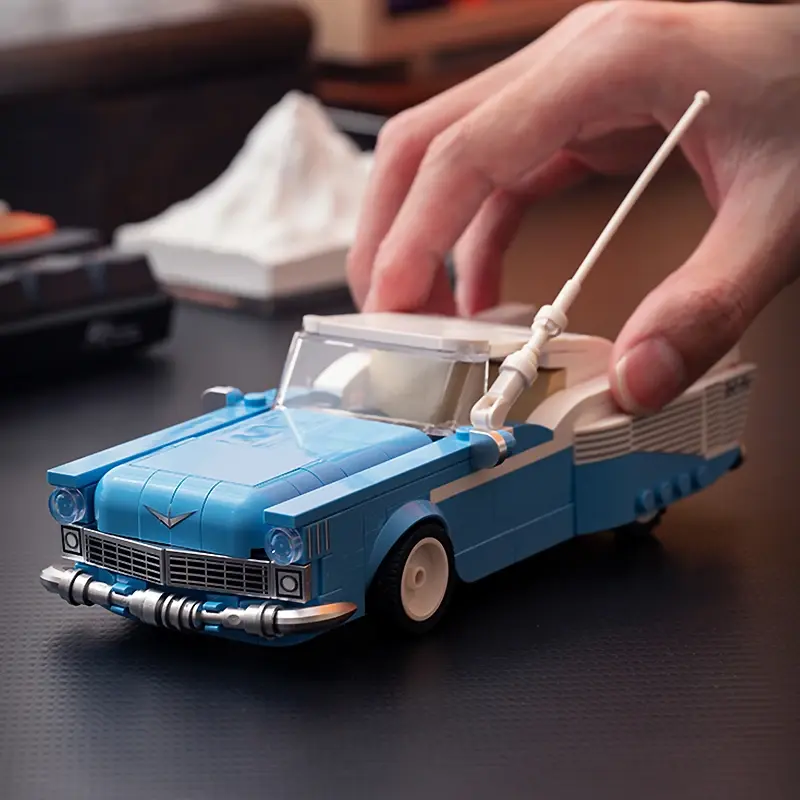 2024 moc technische schwimmende Auto Modellbau steine DIY montieren Puzzle Spielzeug mit Wagen Display Box Geburtstags geschenk für Kinder