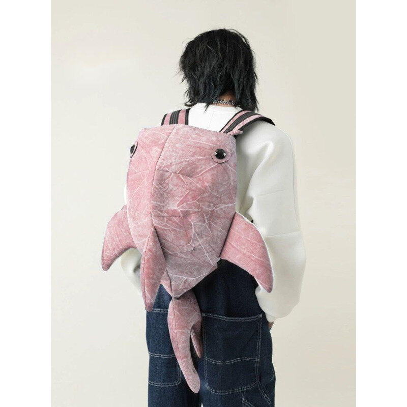 Walhai Form Rucksack langlebige große Kapazität Reisetasche personal isierte Mode Cartoon Tier Rucksack Student Schult asche