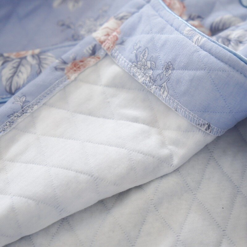 2024 nowe powietrze bawełniana piżama damskiej zimowej jesiennej bielizny nocnej dla osób starszych w średnim wieku Plus size domowej cienka bawełna wiosennej bielizny nocnej
