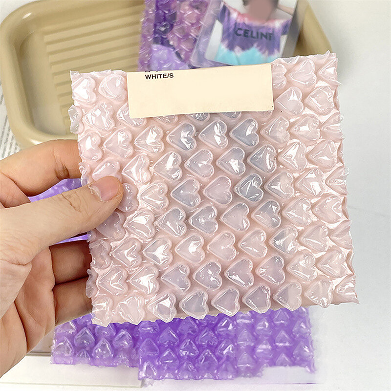 10 Stuks Schuimverpakking Envelop Pe Doorzichtige Beschermende Wrap Transprent Bubble Bag Dubbele Film Schokbestendig Pakket Demping Covers