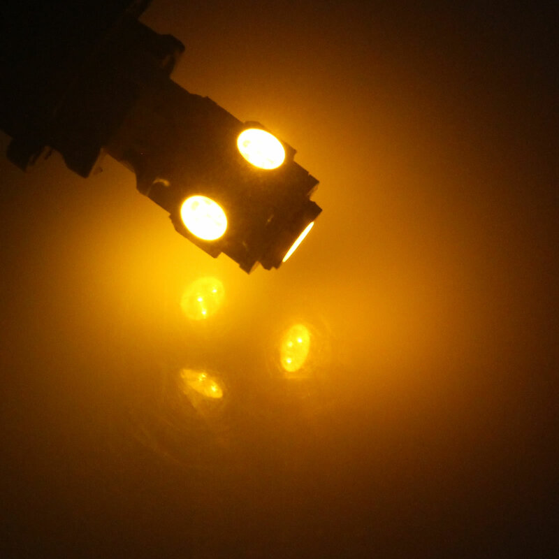 1x żółty samochód T10 W5W żarówka światła tylnego lampa obrysowa PCB 5 podmiotów uczestniczących w systemie 5050 LED SMD 159 161 168 2521 Z20449