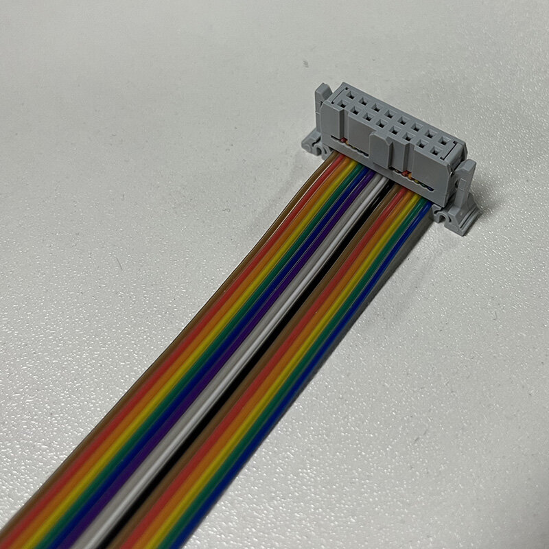 Modul Led warna-warni kabel datar 16 Pin garis koneksi pita datar untuk menerima kartu hingga layar tampilan Led luar ruangan dalam ruangan