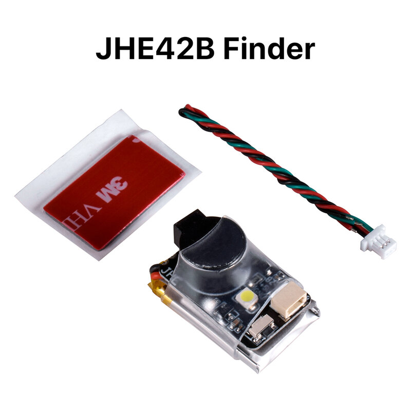 JHEMCU-Super Alto Buzzer Anti-perdido, Buzzer Tracker, campainha LED, alarme bip para RC FPV Drone, JHE42B JHE20B Finder Mini 5V