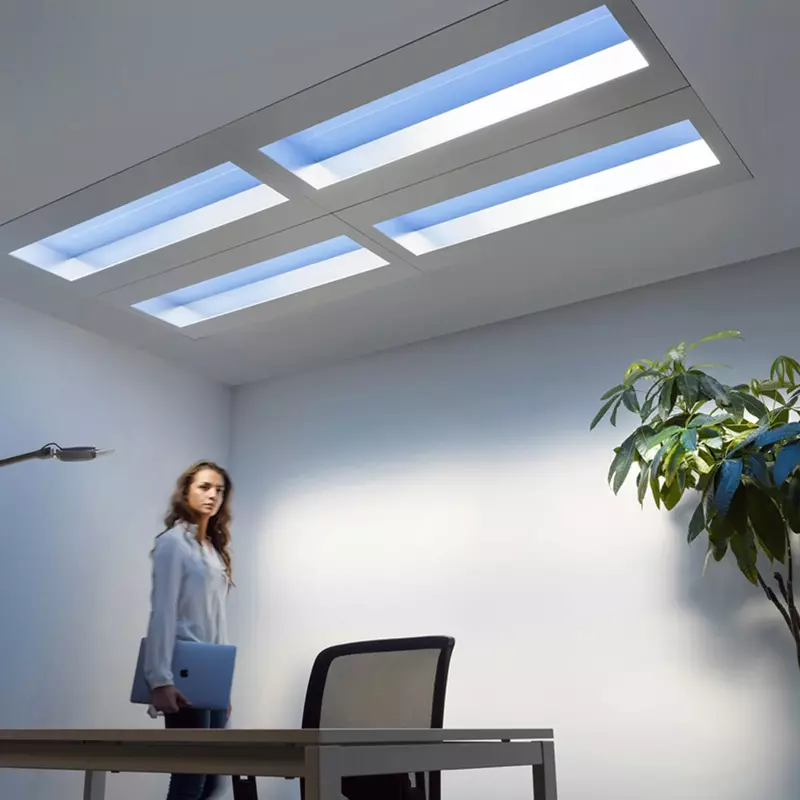 Nuovo stile Blue Sky Smart plafoniera per bagno soggiorno cucina illuminazione naturale arredamento per interni lampada da soffitto lucernario blu