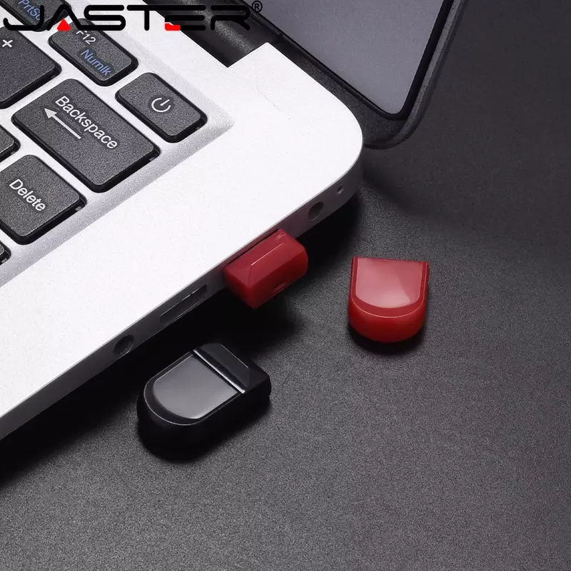 JASTER Mini Red Pendrive 128GB Plastic Flash Drives 64GB Waterproof 2.0 USB 32G Memory Stick 16GB Business Gift External Storage