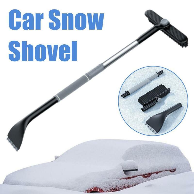  Scraper With Brush 2 In 1 Brush Broom Ice Shovel Portable Car Windshield Clean Remover For SUV Truck Automobile