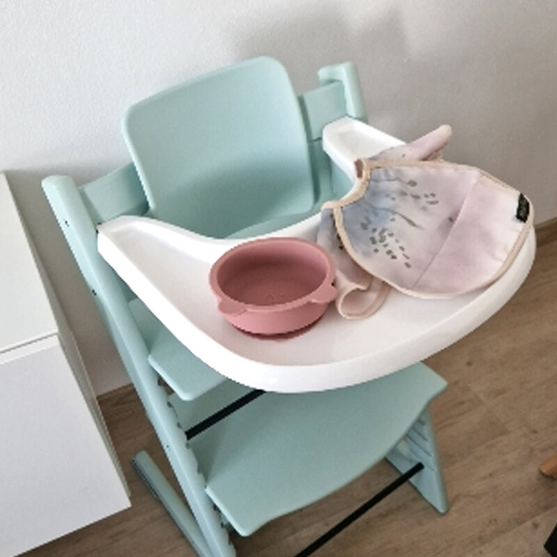 Plato de comedor para silla de crecimiento para bebés, plato de mesa de comedor, bandeja de silla alta de Abs limpia, accesorios para silla de comedor para niños