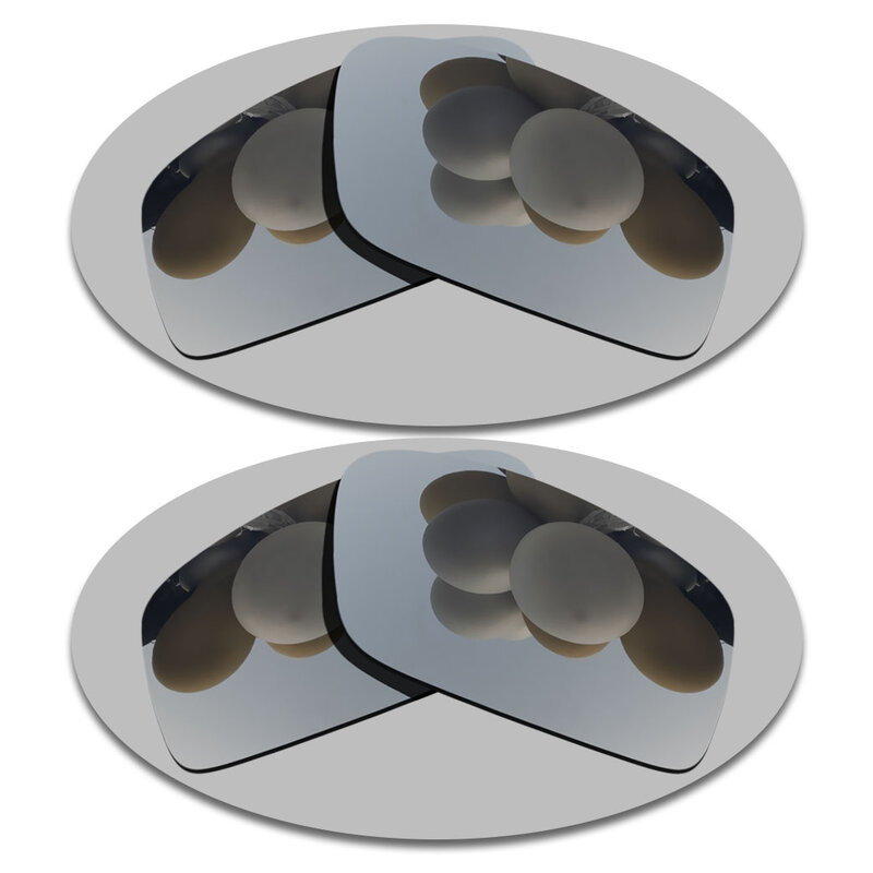 2 쌍 실버 & 실버 렌즈 교체 용-스파이 옵틱 로간 편광 선글라스
