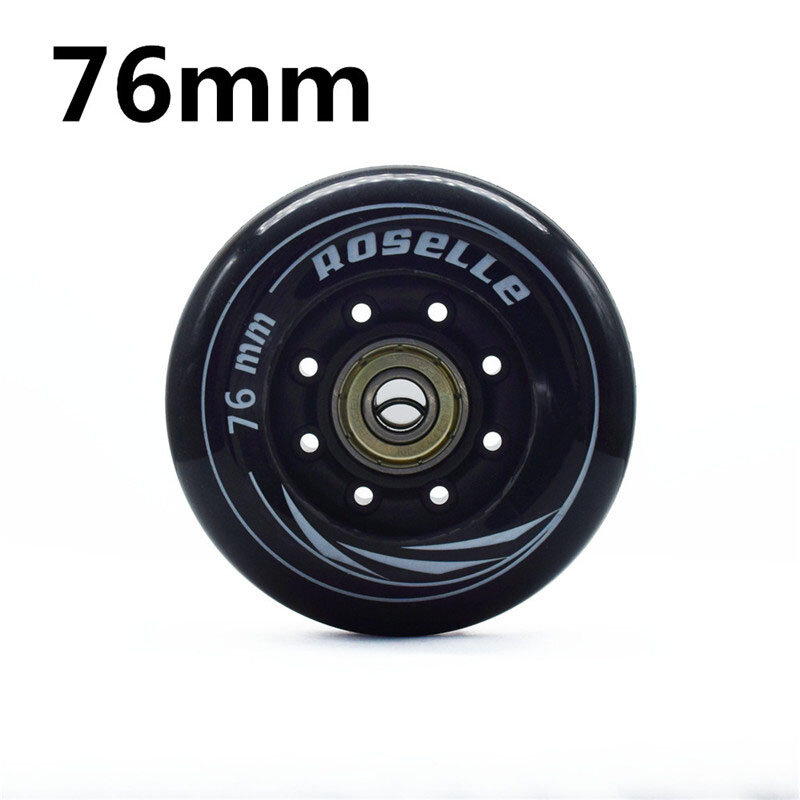 ROSELLE 80mm 76mm 72mm Inline Skates Wheels Skating wheel tire for SEBA FSK Slalom Slide Ruedas ABEC7 bearing spacer 4pcs