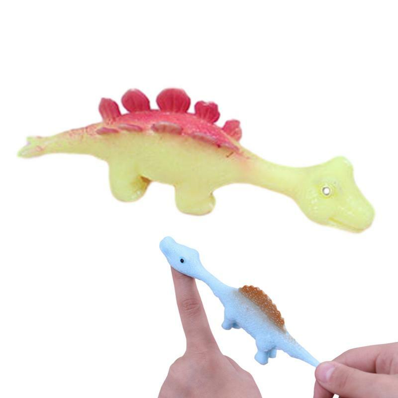 다양한 축제용 손가락 공룡 새총, 재미있는 플릭 동물 장난감