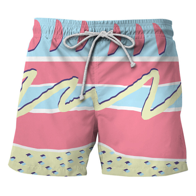 Pantalones cortos de playa de cangrejo Hawaiano para hombre, bañador de tabla informal para vacaciones, bañador de Surf con estampado 3D Y2k, 2024