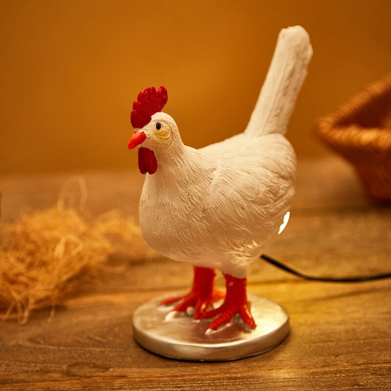 Светодиодная лампа в виде яйца, ночник в виде курицы, с USB-разъемом, настольная лампа, украшение на день рождения, Рождество, подарок для детей и друзей
