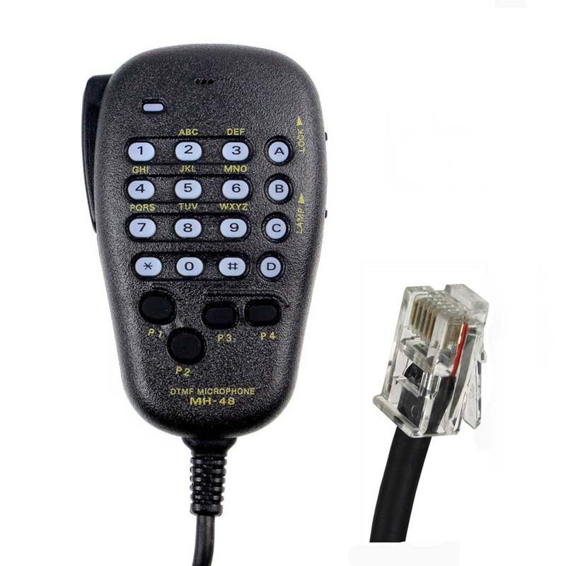 RapDuty MH-48 MH-48A6J Détresser Déterminer Microphone PTT Mic Haut-Parleur pour YAESU FT-2600 FT-7800R FT-7900R FT-8800R Voiture Mobile Radio