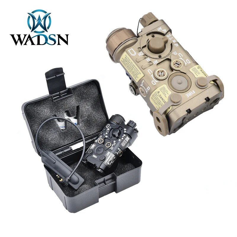 WADSN Airsoft Taktis L3-NGAL Logam Daya Tinggi Merah/Hijau/Biru IR Laser LED Senter Strobo 150LM Bertujuan AN/PEQ15 Senjata Cahaya