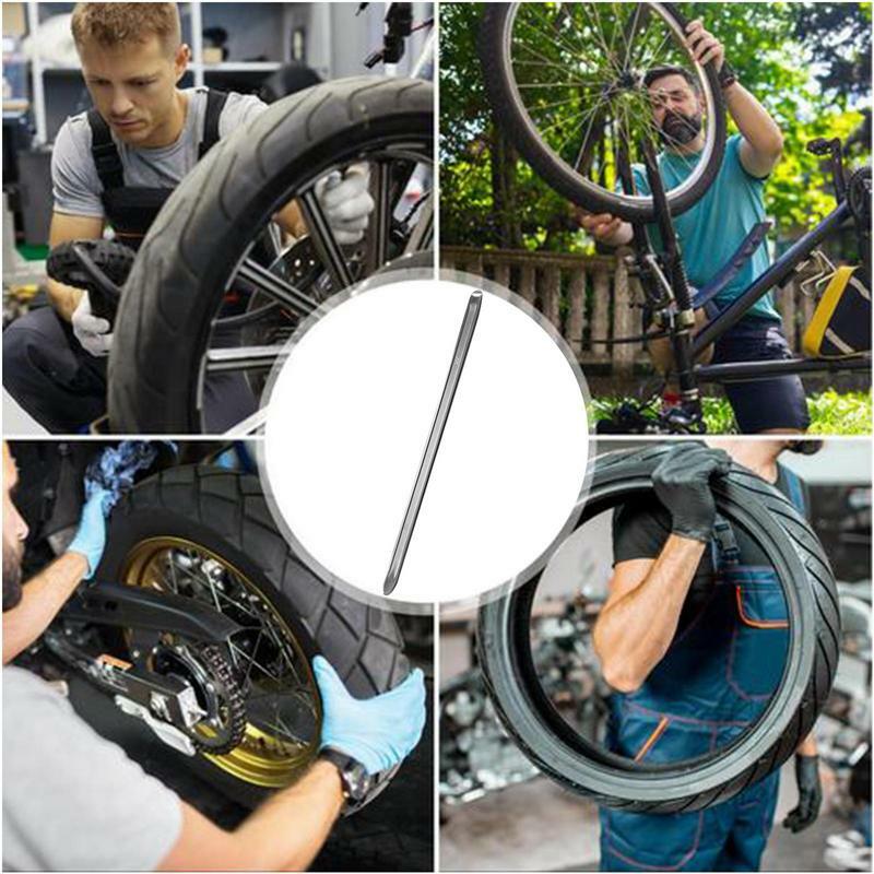 Motorcycle Tire Spoons Tire Removal Tool Rim Lifter Tire Change Tools Heavy Duty Steel Pry Bar Repair Tool Cycling Tire Remover
