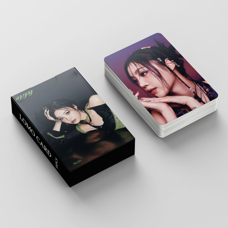 SOOJIN-piezas Kpop para niñas, nuevo álbum de fotos de alta calidad, tarjetas Lomo de atención, Jeans, 55 I-DLE