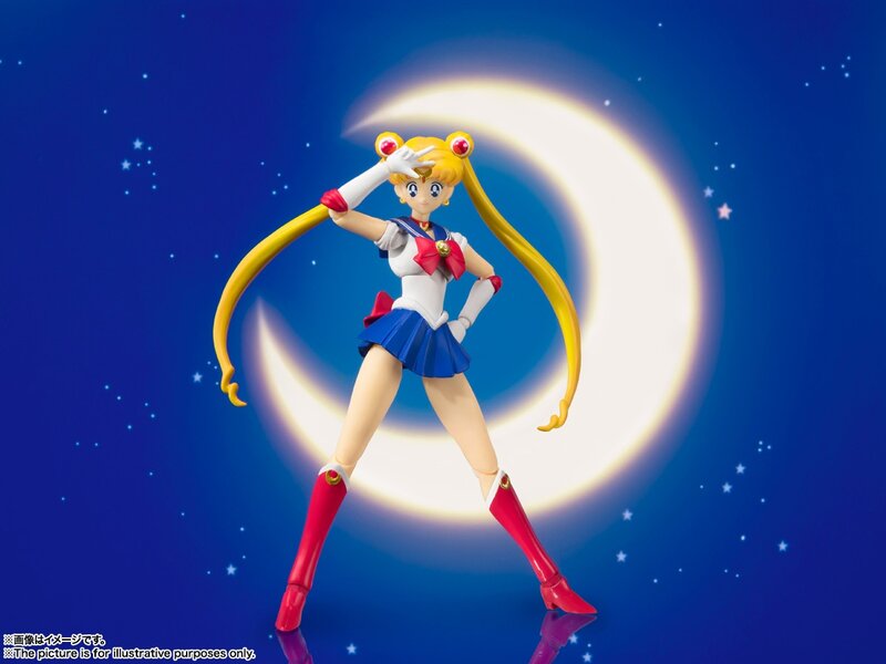 BANDAI เดิม S.H.Figuarts Sailor Moon Mars Jupiter Venus ดาวยูเรนัสดาวเนปจูนดาวพลูโต Saturn อะนิเมะรูปรุ่นเสร็จ