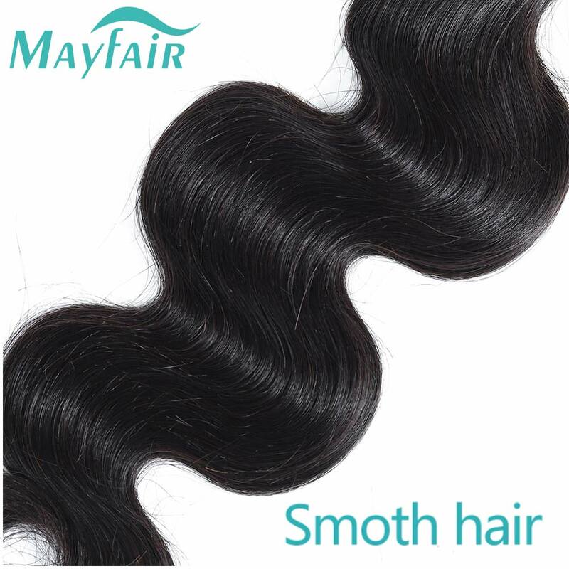 Mayfair 22 24 26 28 inch Brazilian Hair Body Wave Human Hair Bundles Natural Color Human Hair Wave Extension Thick Hair Weaves