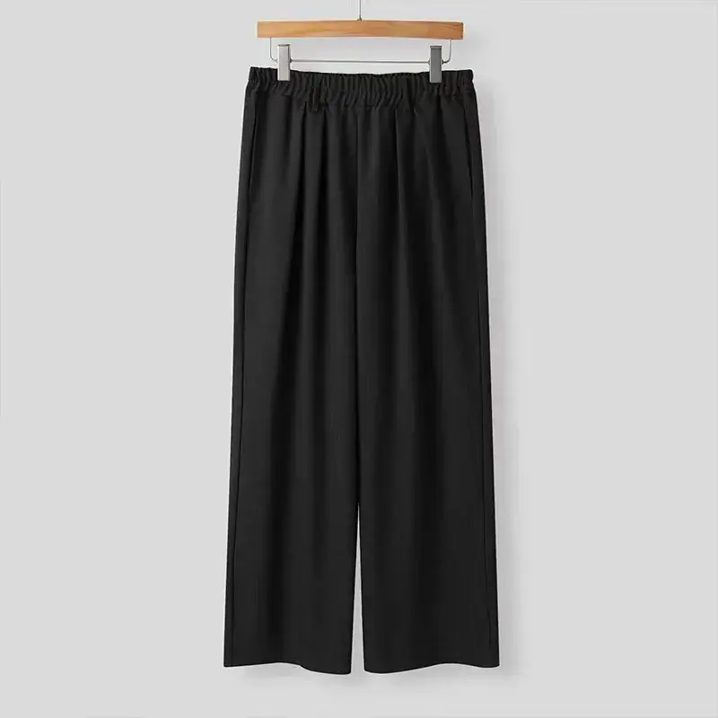 Autumn Men's Slim Fit Suits Long Sleeve Novel Lapel Irregular Short Jacket Straight Pants Men Trade Casual Solid Two-piece Sets