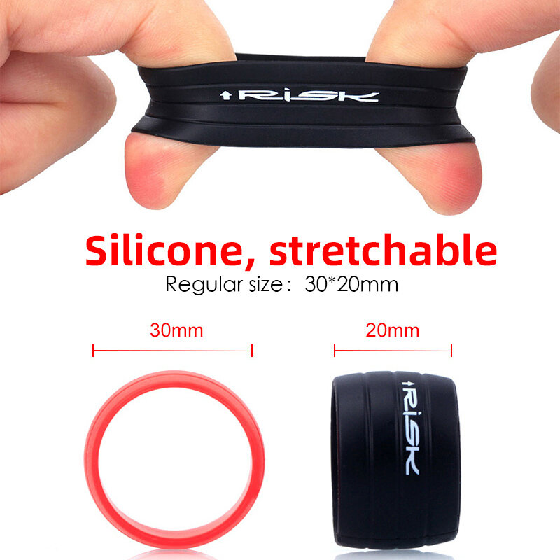 2Pcs Silicone Anti-Skip Fietsstuur Tape Plug Vaste Ring Racefiets Shift Handvat Bescherming Cover Non-slip Fietsen Accessor