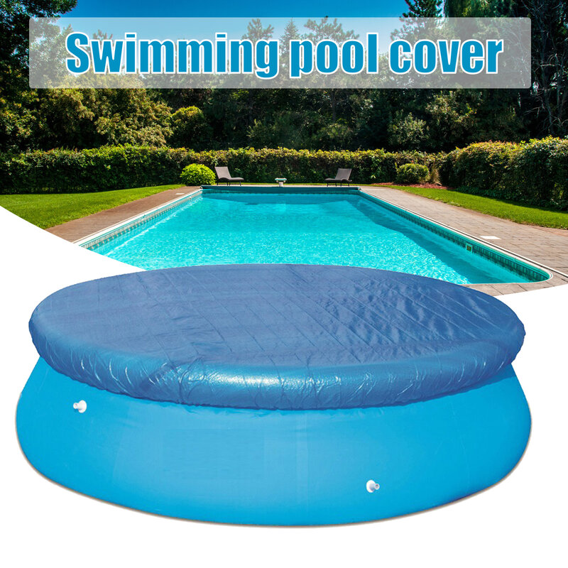 Penutup kolam renang bentuk persegi, pelindung ponco tahan UV Film tiup pelindung debu kolam tahan hujan