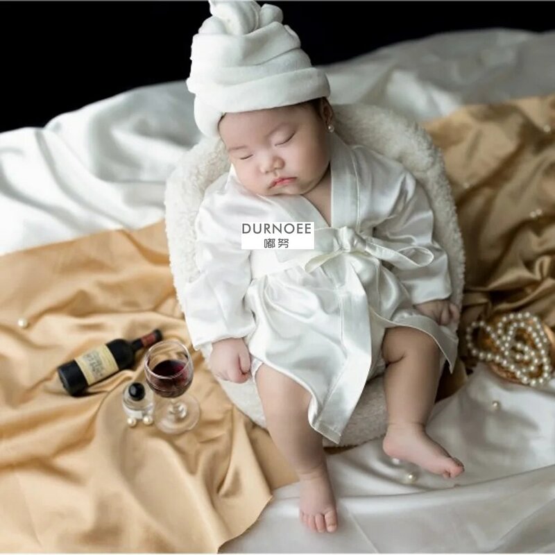 ملابس التصوير حديثي الولادة ، رداء حمام الطفل ، مجموعات منشفة ، Posing زي للبنين والبنات