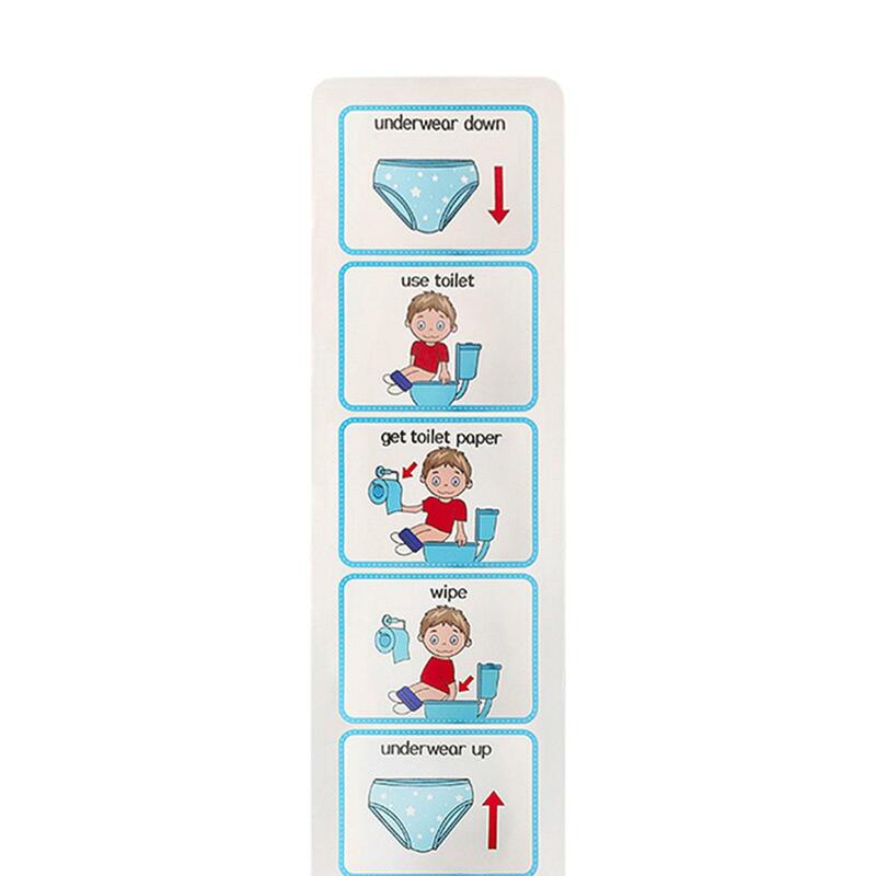 Tabla de orinal educativa para niños pequeños, horario Visual para niños, niñas y niños