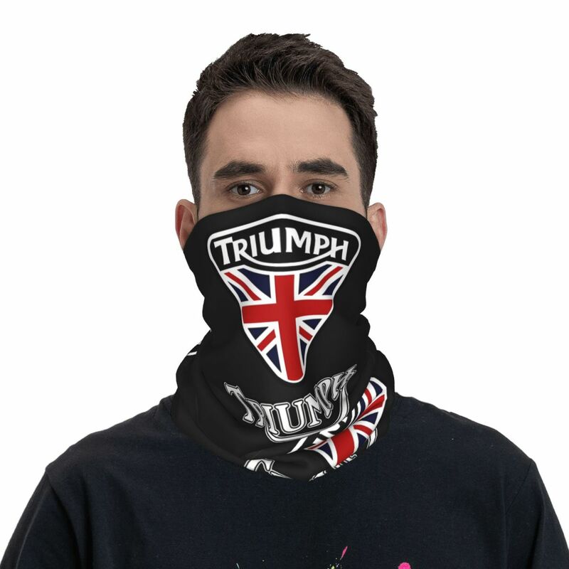 Motorcycle Enthusiast Bandana Neck Cover Motorcycle Club Triumphs Face Scarf Cycling Face Mask Hiking Unisex Adult Breathable