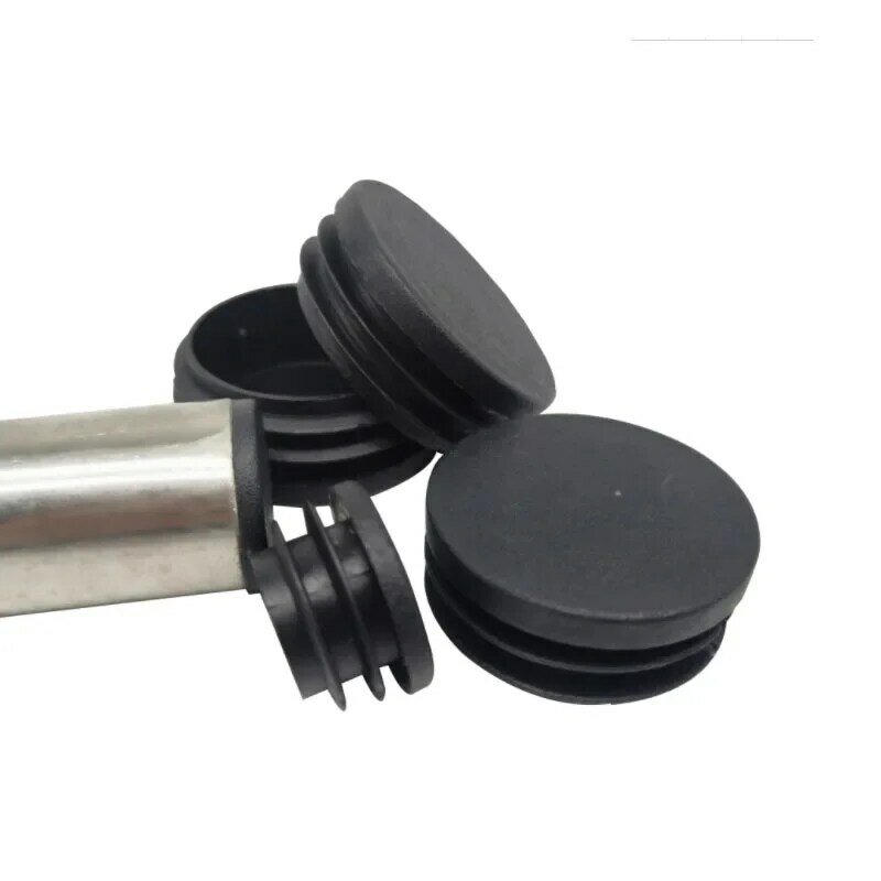 Round Black Blanking End Cap, Tubulação Inserções, Plug Bung, Inner Plugs, Junta de Proteção, Steel Pipe Seal, End Covers, 10mm, 12mm, 13-100mm