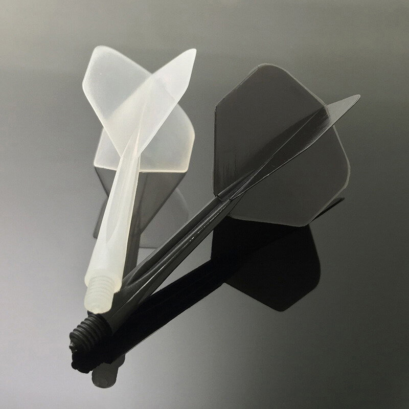 3Pcs 2BA Screw Soft Transparent Darts Tail Anti-fall Durable Anti-falling Leaf Plastic Shafts Professional Darts Parts