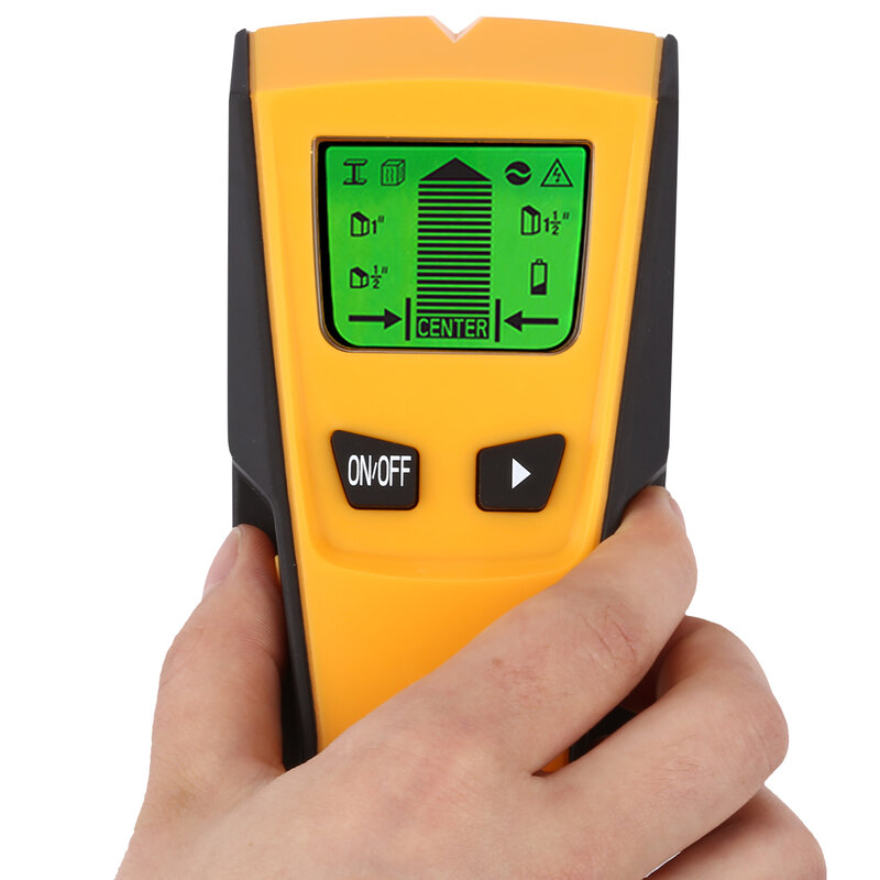 TH210 Wall Thickness Gauge Without Battery Backlight Stud Metal AC Wire Scanner Wall Stud Finder Electronic Auto Calibration